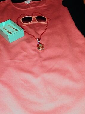 Nine West Coral Sleeveless Shift Dress